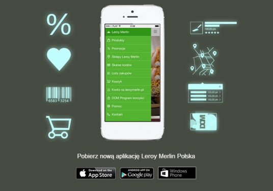 Leroy Merlin Polska z aplikacją na smartfony i serwisem dla kontraktorów