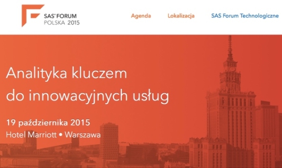 SAS Forum Polska 2015: Analityka kluczem do innowacyjnych usług