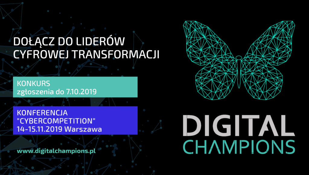 Zapraszamy do udziału w konkursie i konferencji Digital Champions 2019!