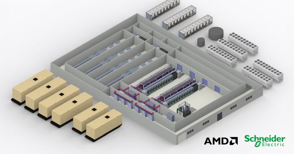 Schneider Electric i AMD z projektem referencyjnym dla fabryk AI
